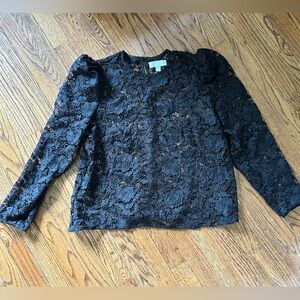 Black Lace Women Top